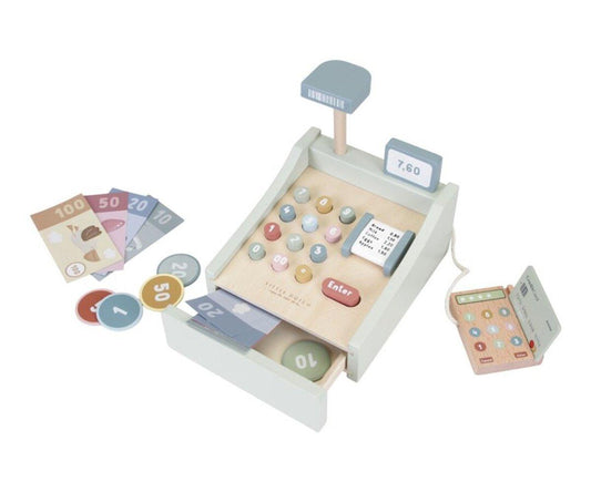 Caja registradora de madera