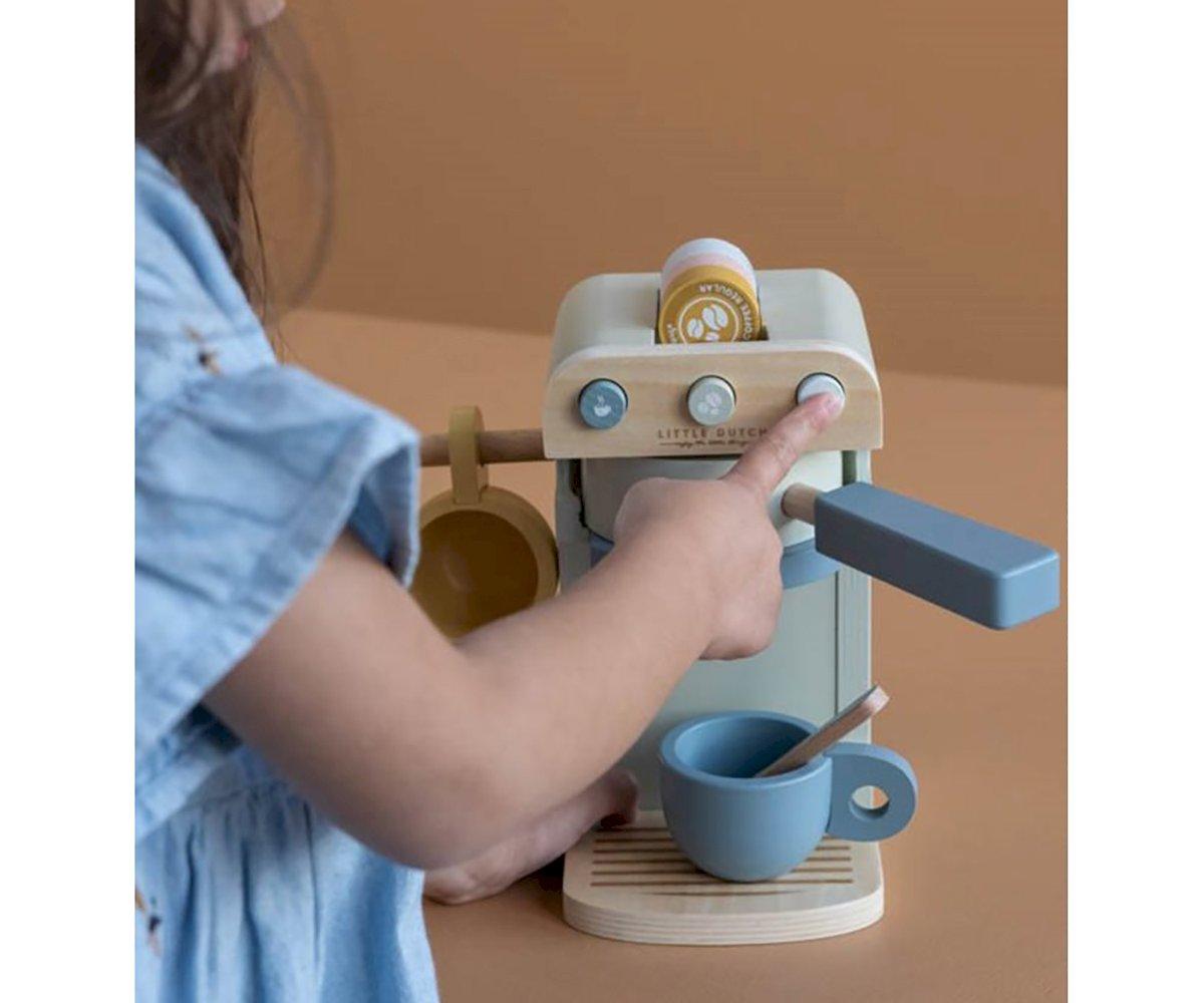 Cafetera de madera cápsulas