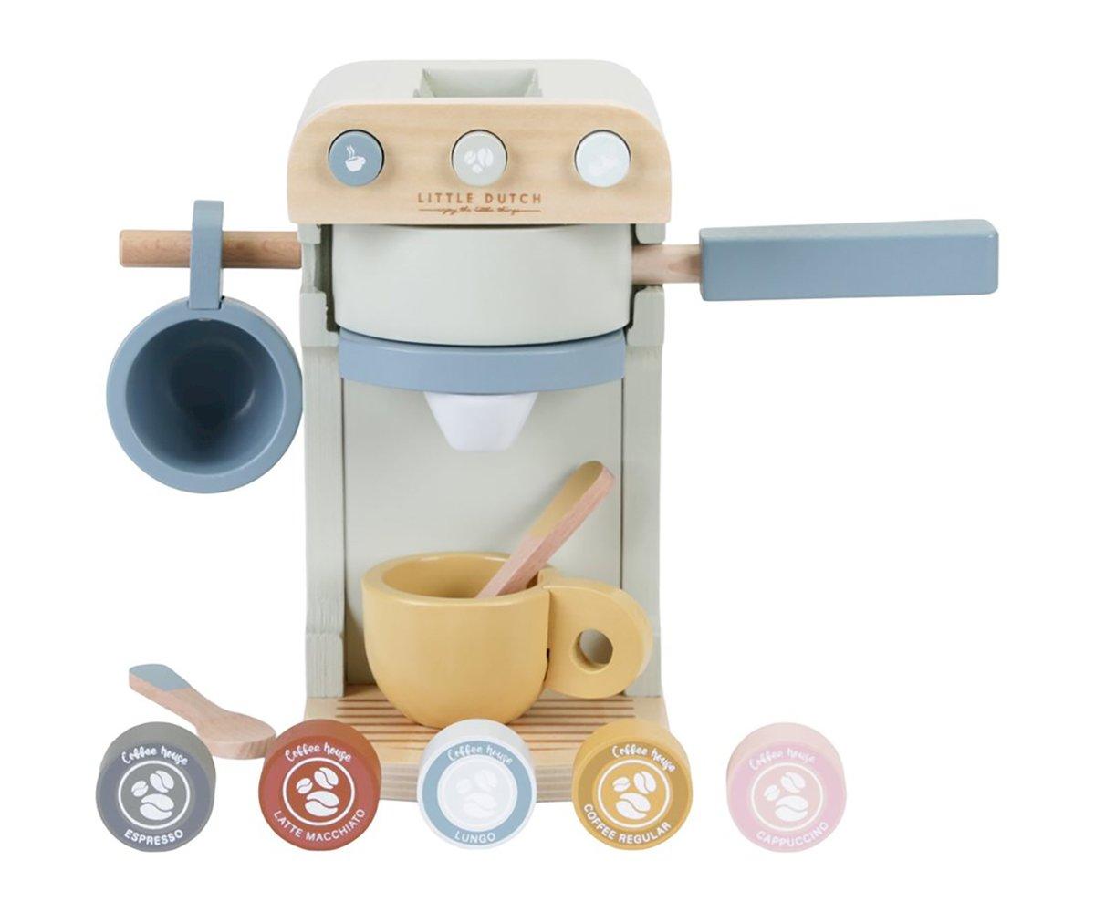 Cafetera de madera cápsulas
