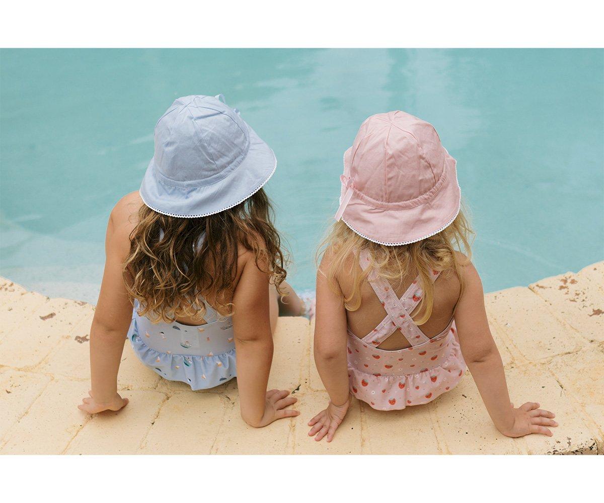 Gorro algodón ajustable azul marino 1-2 años