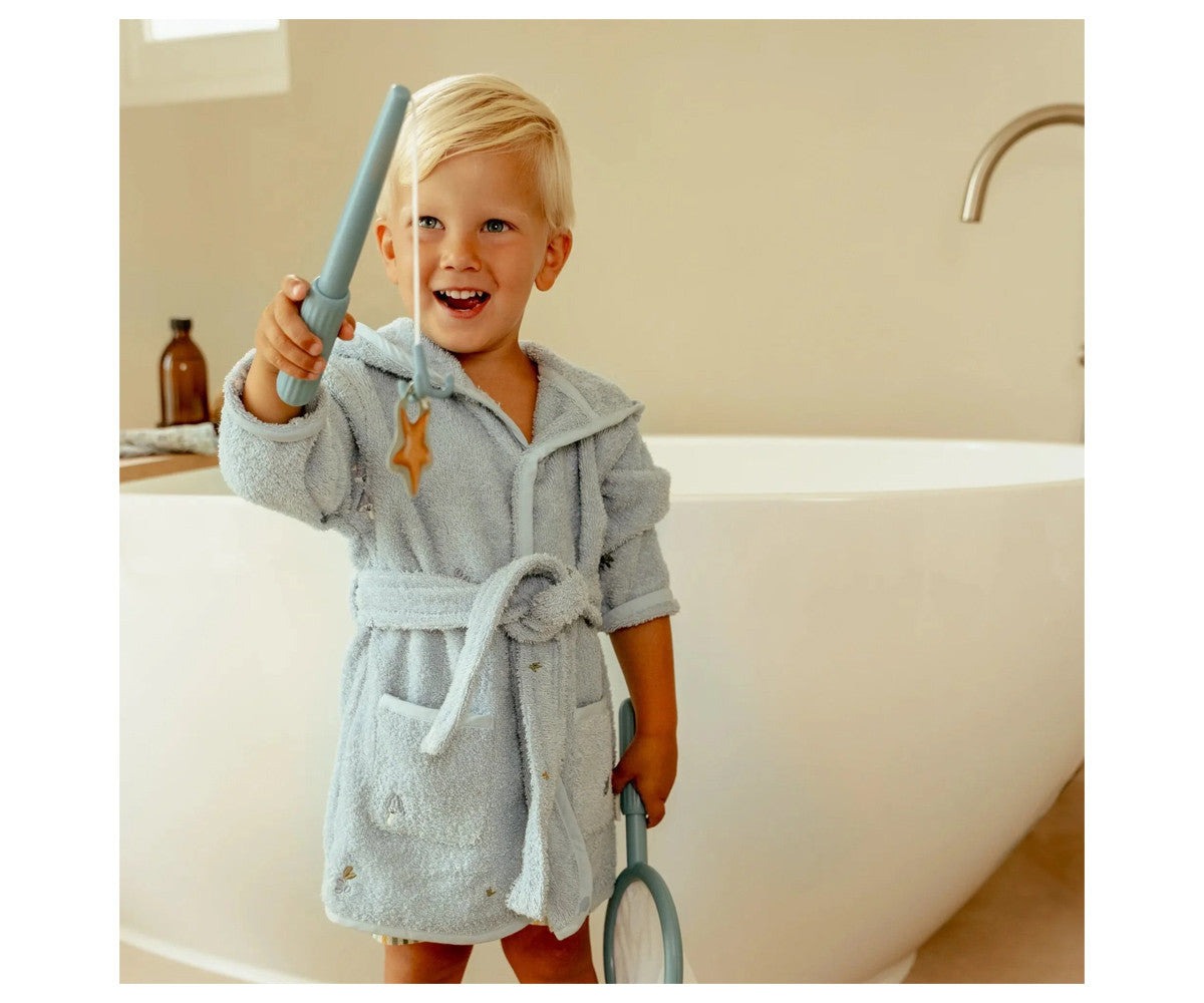 Juego de pesca bañera azul