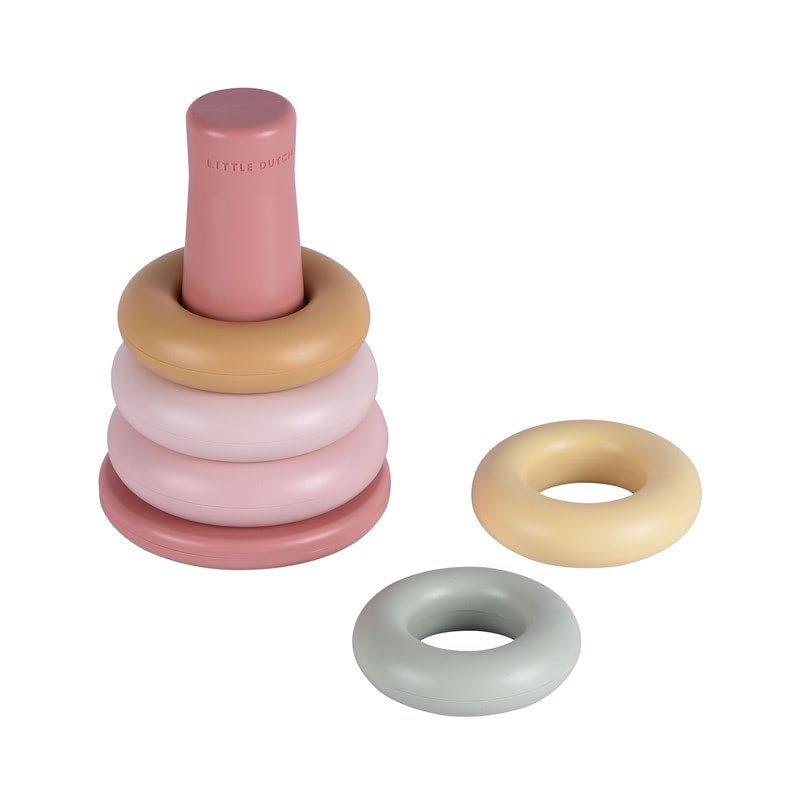 Anillos encajables rosas