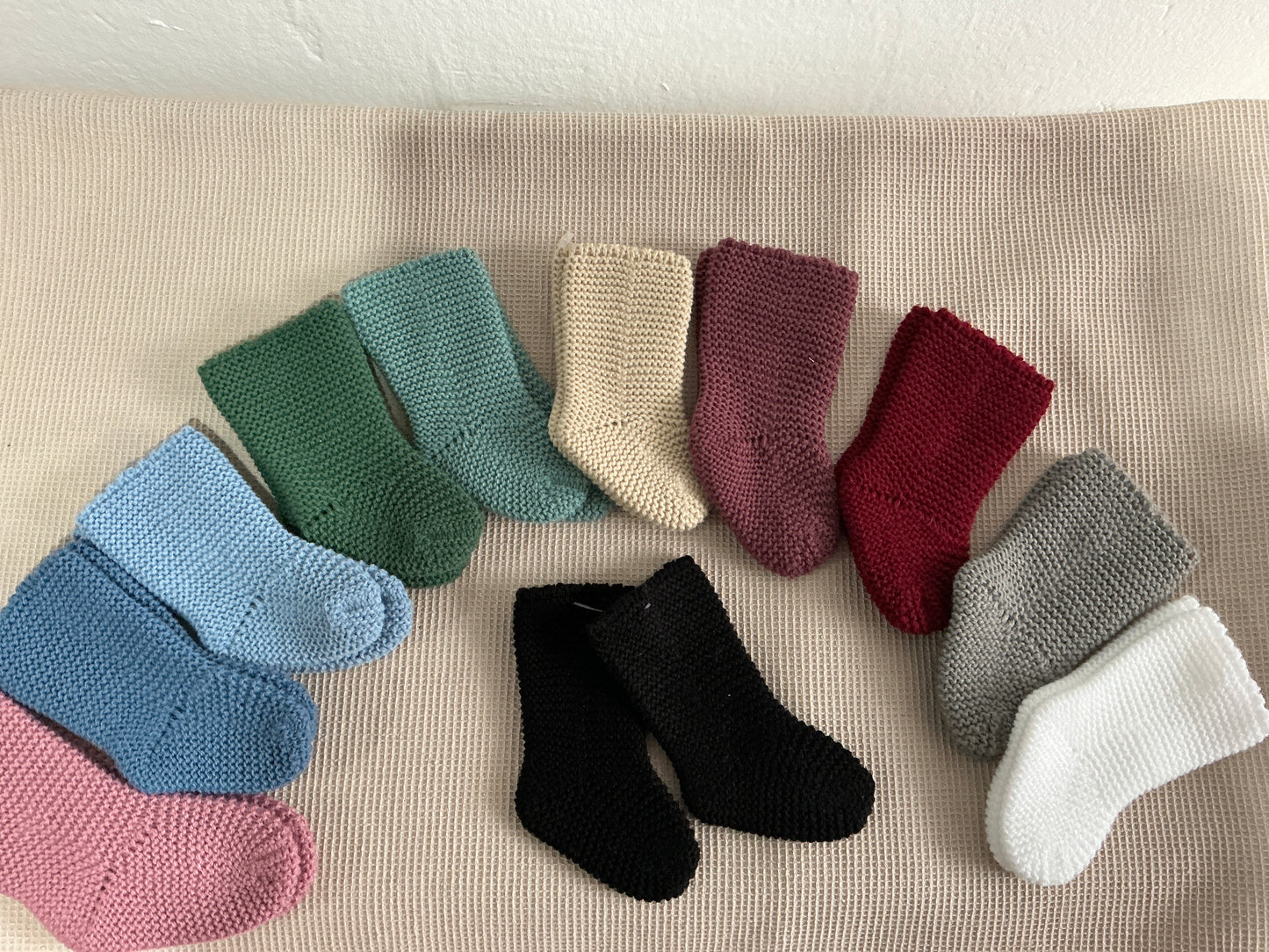 Botitas de punto lisas