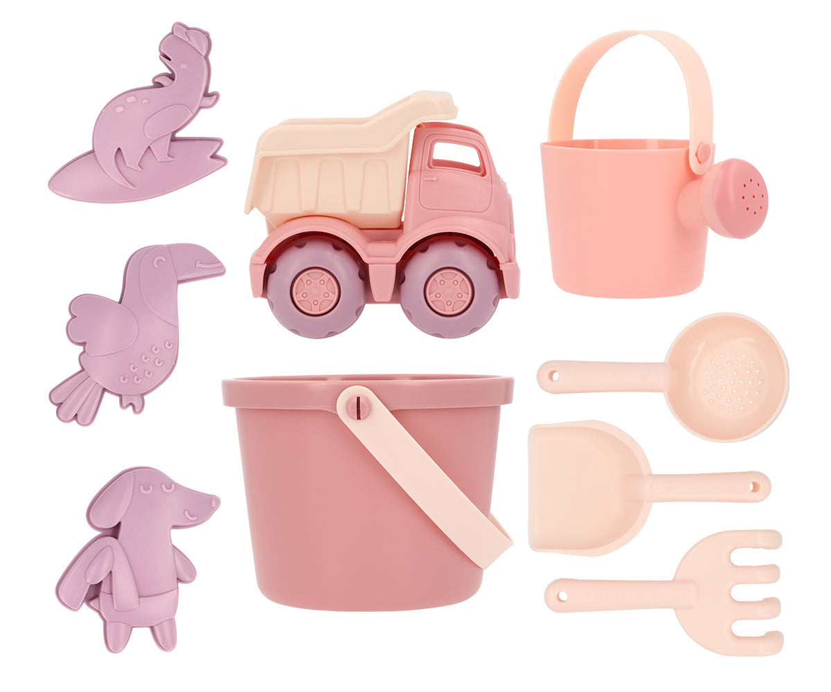 Set de juguetes de playa rosa