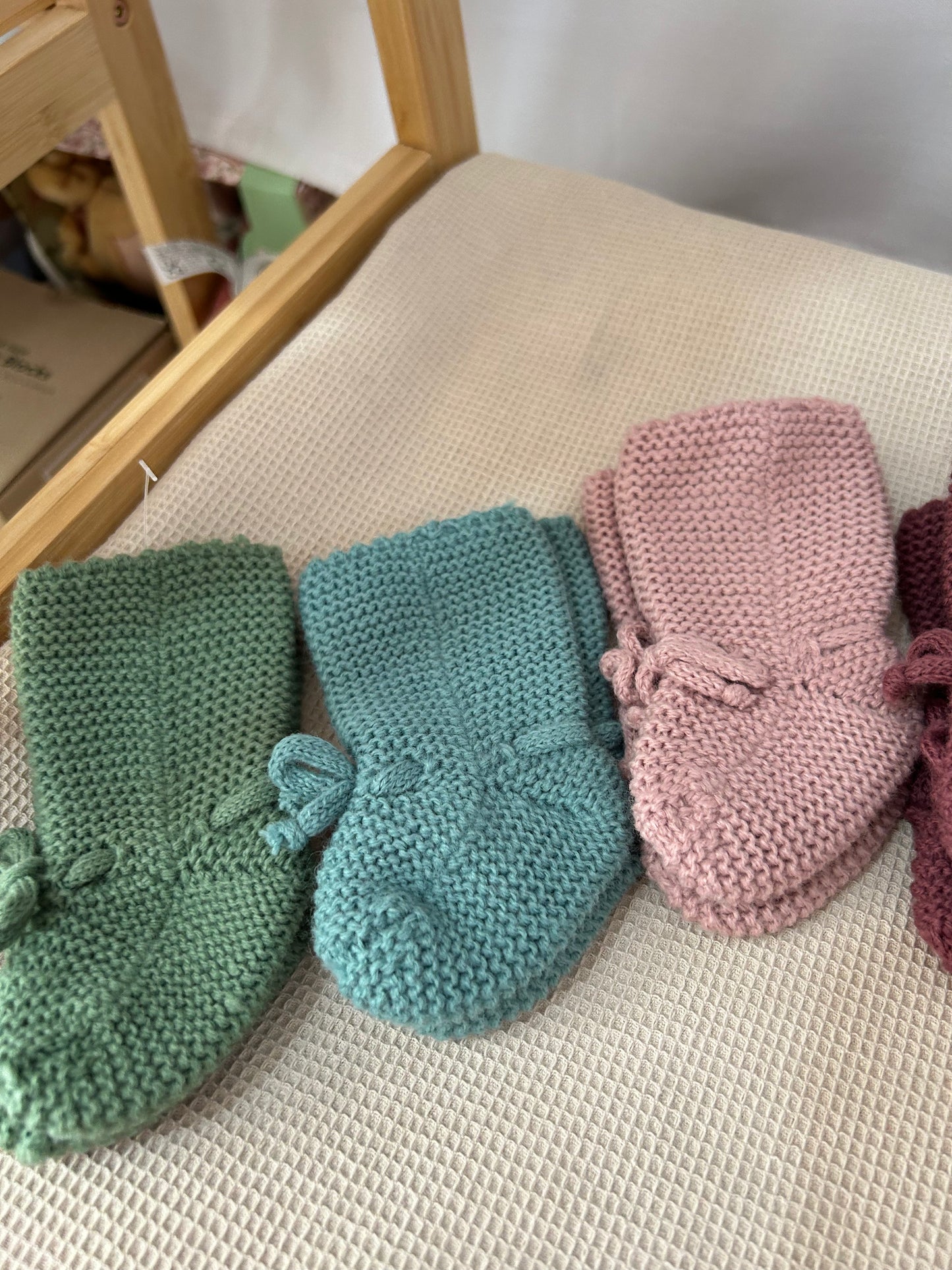 Botitas de punto cordón