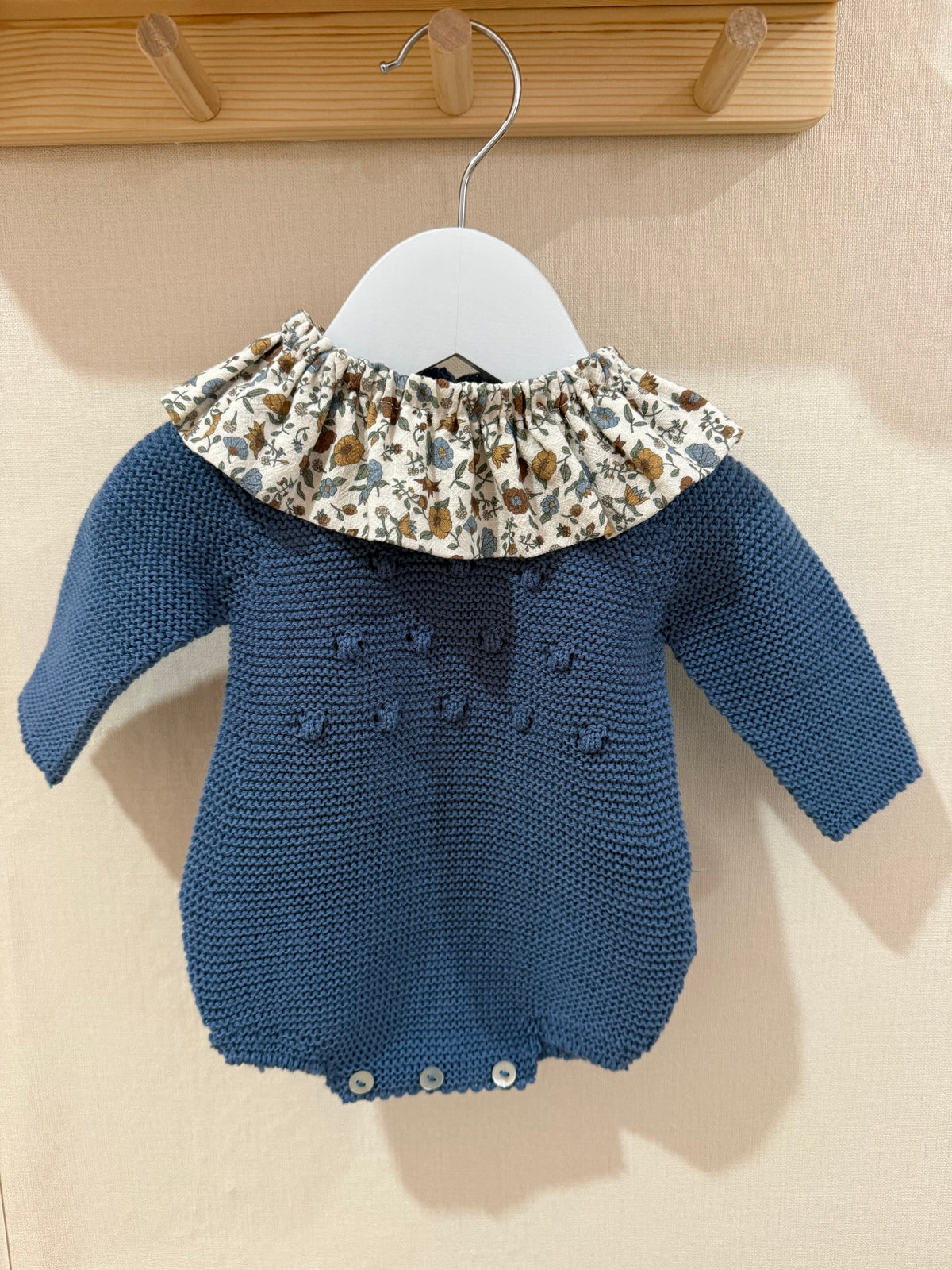 Pelele punto azul francia bodoques