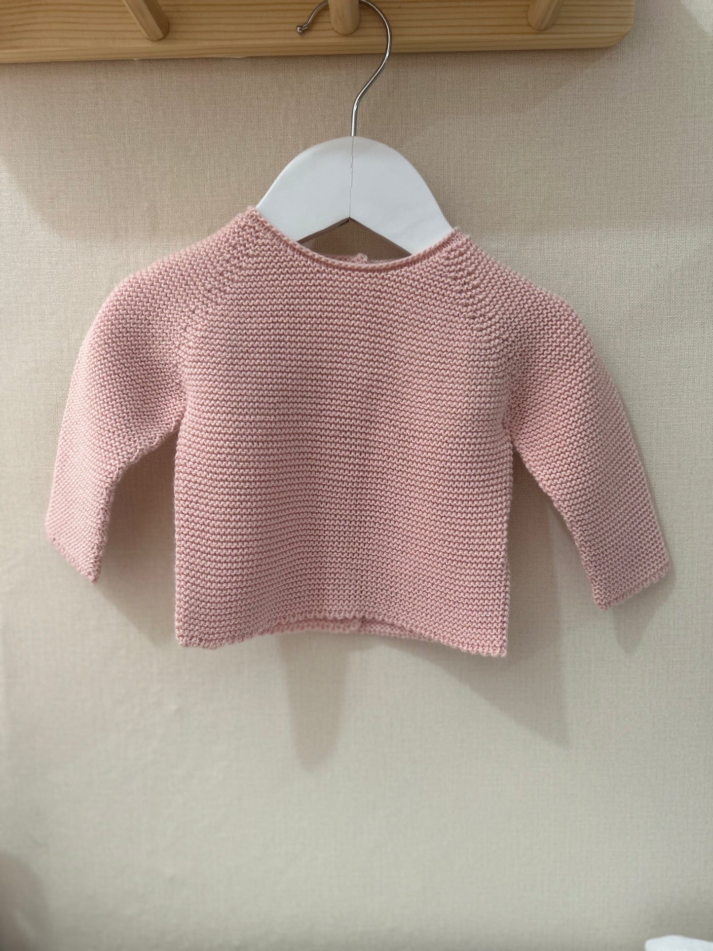 Jersey de hilo rosa claro