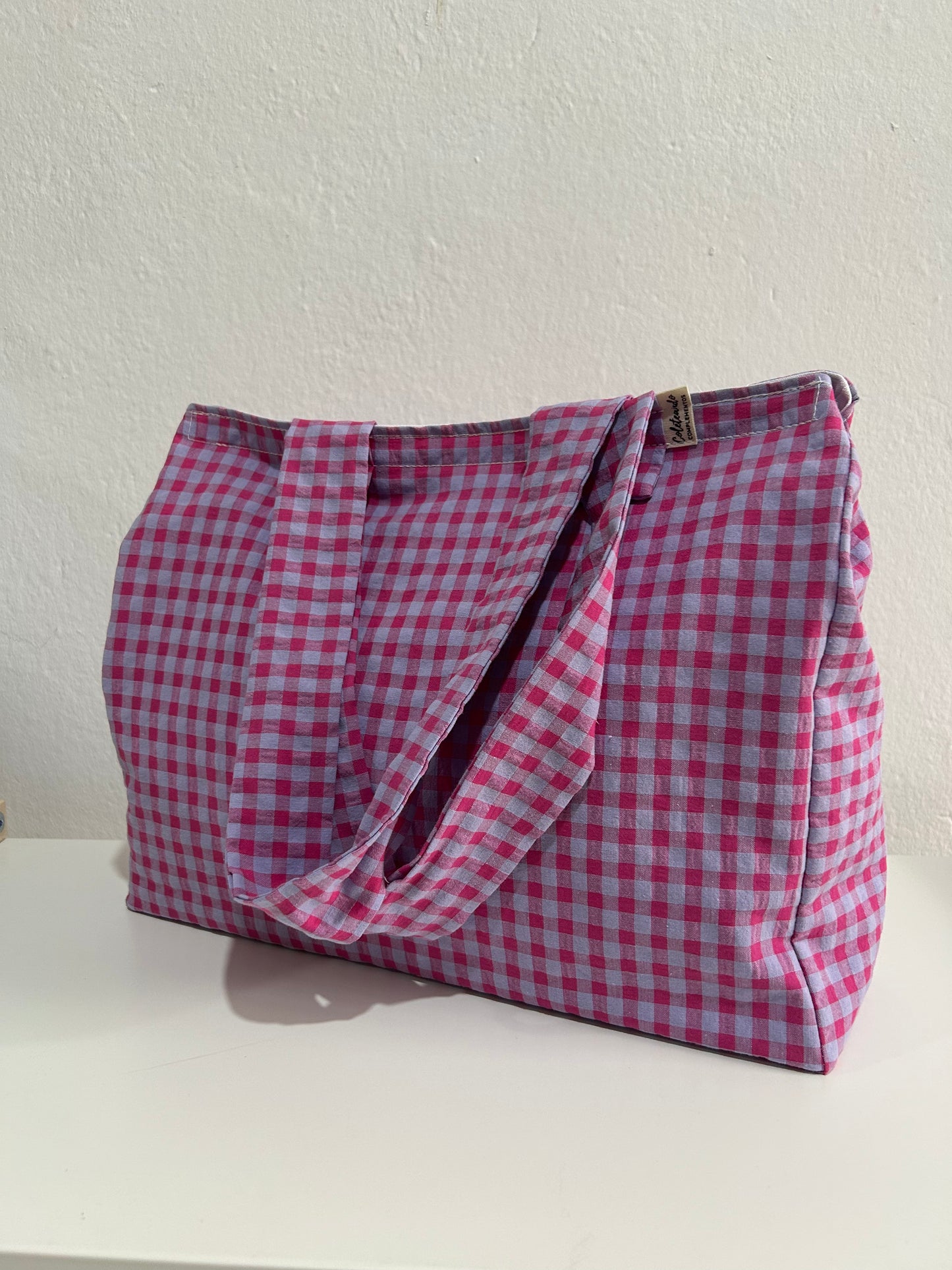 Bolso de playa lavanda