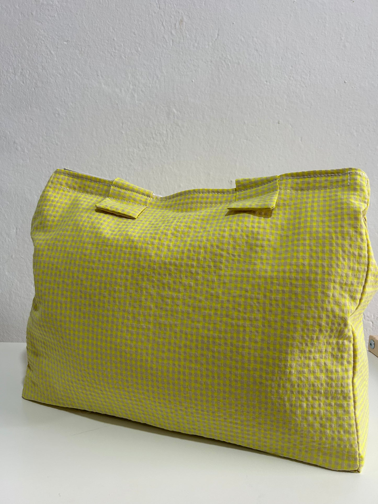 Bolso de playa amarillo fluor