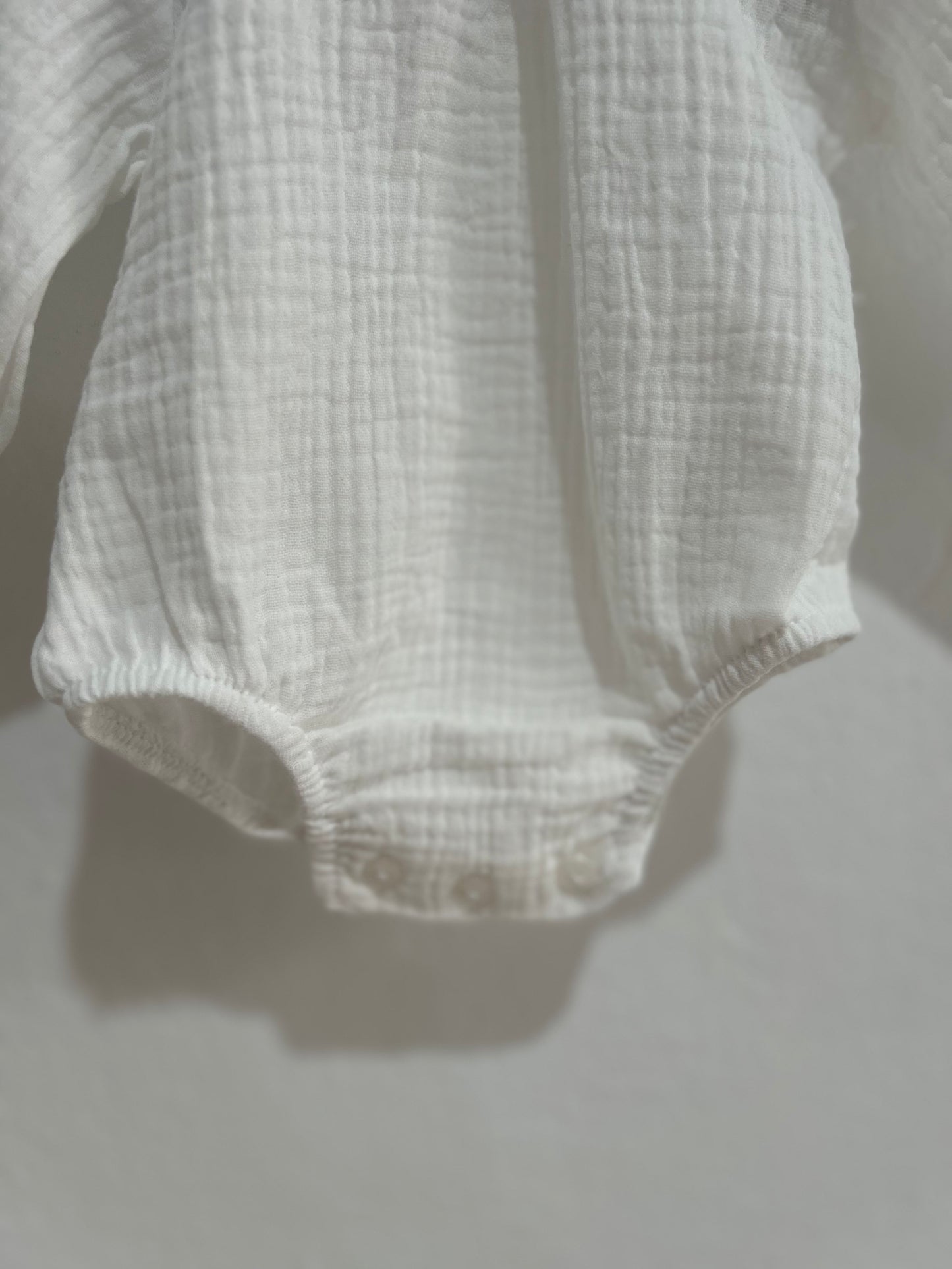 Pelele bambula blanco