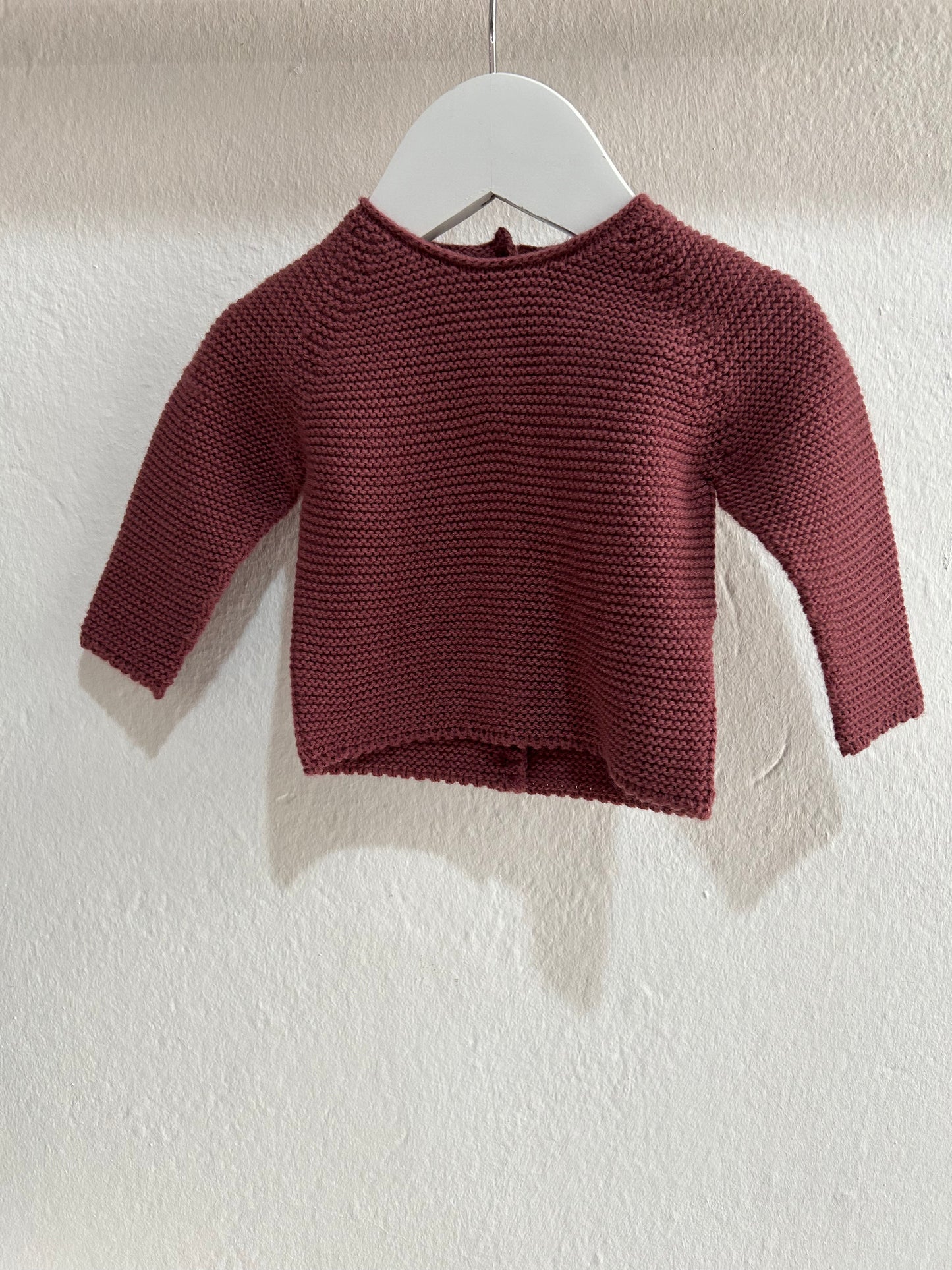 Jersey de punto berenjena