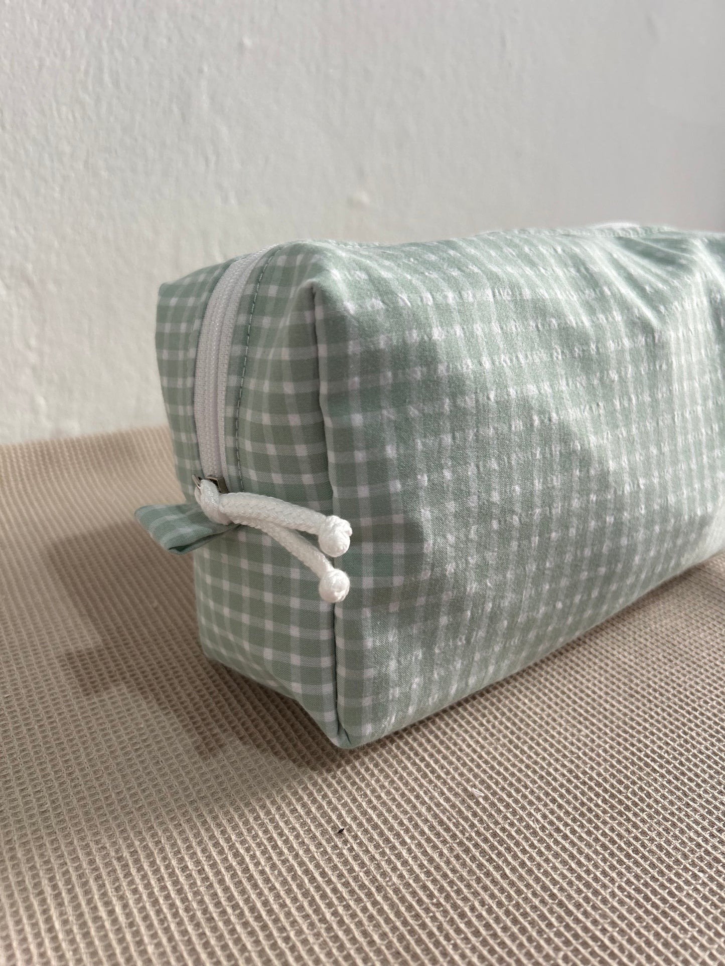 Neceser cuadros menta