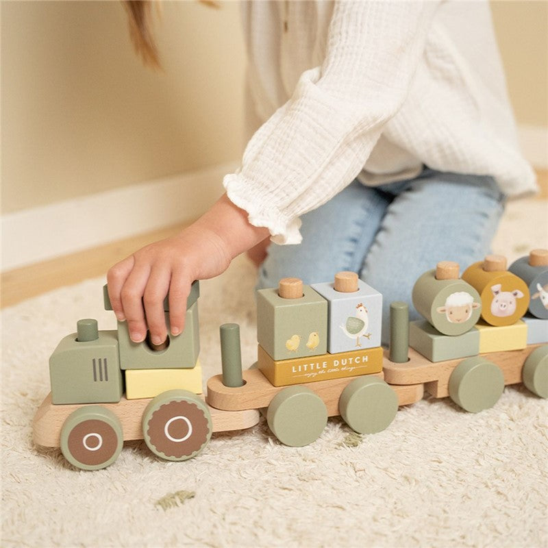 Tren de madera Little Farm