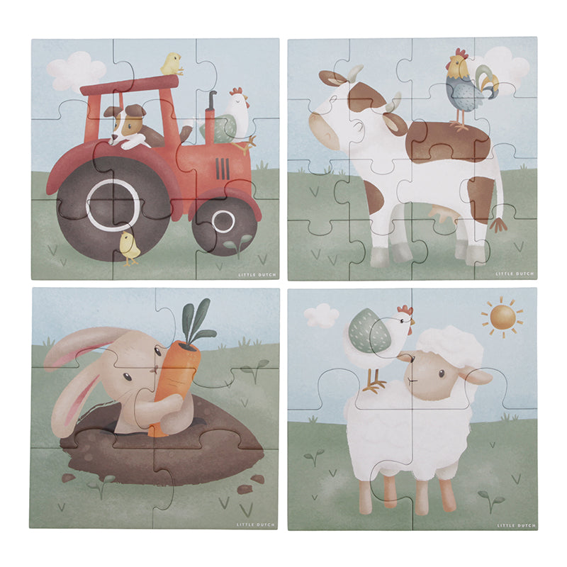 Puzzle 4 en 1 Little Farm