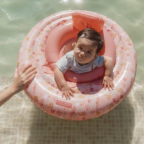Flotador para bebés rosa