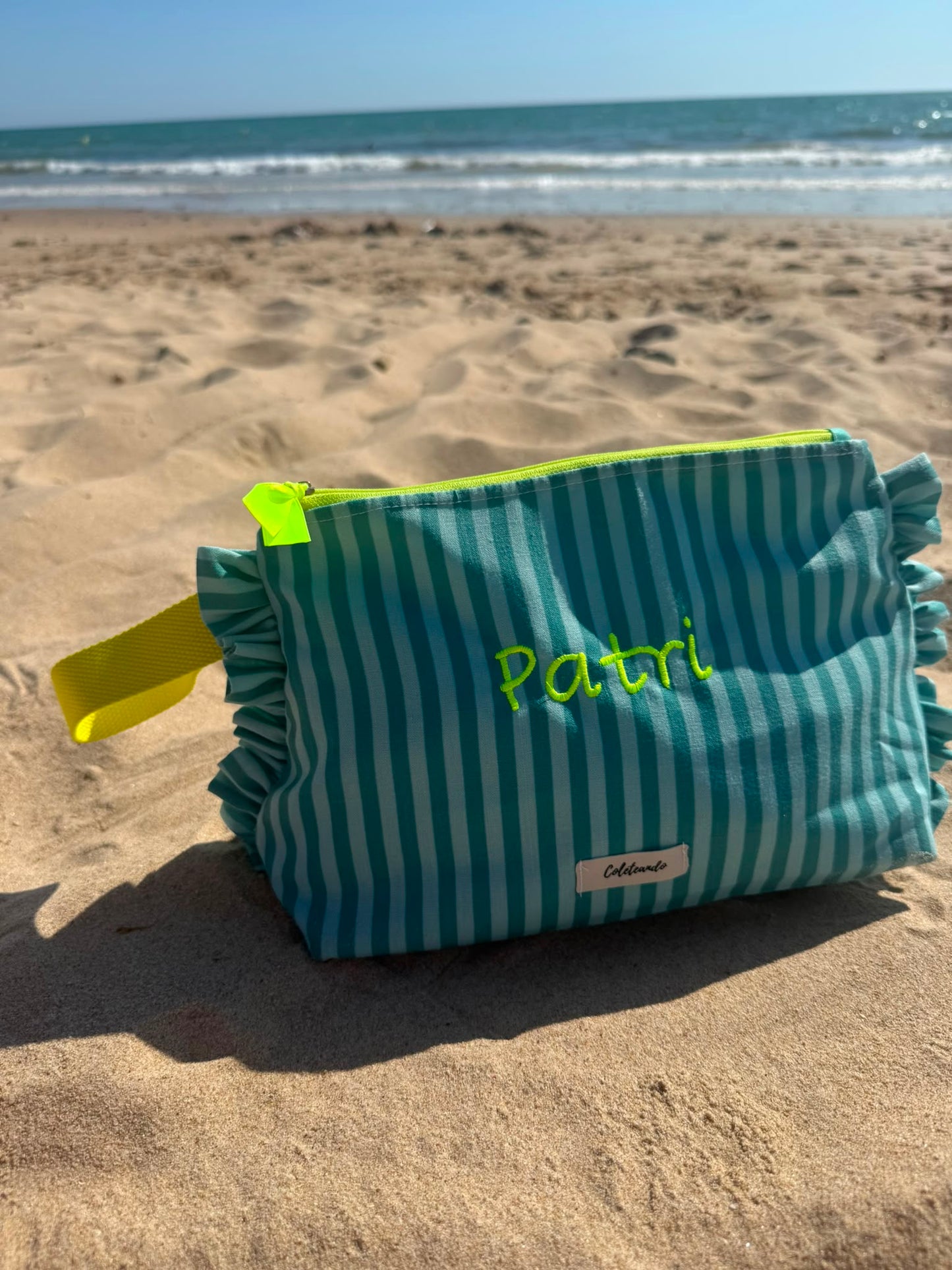 Neceser volante rayas ibiza aqua