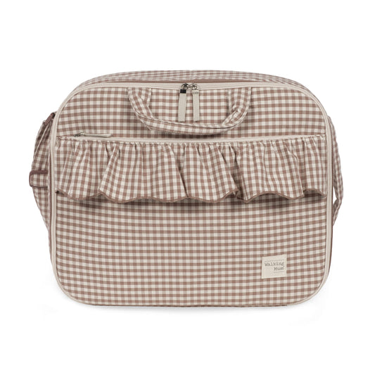 Maleta praliné vichy moka