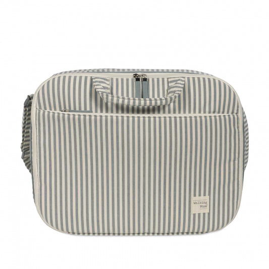 Maleta praliné rayas matcha