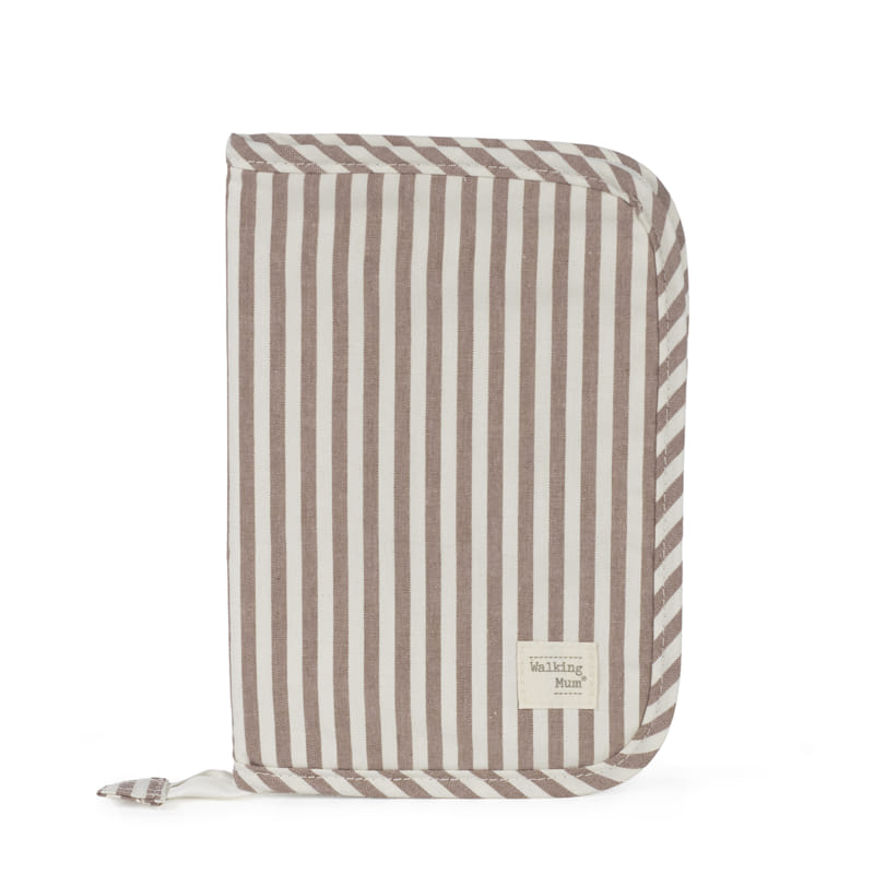 Portadocumentos praliné rayas moka