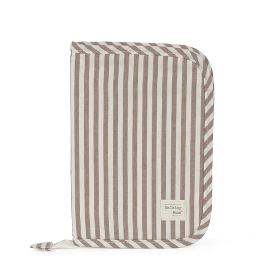 Portadocumentos praliné rayas moka