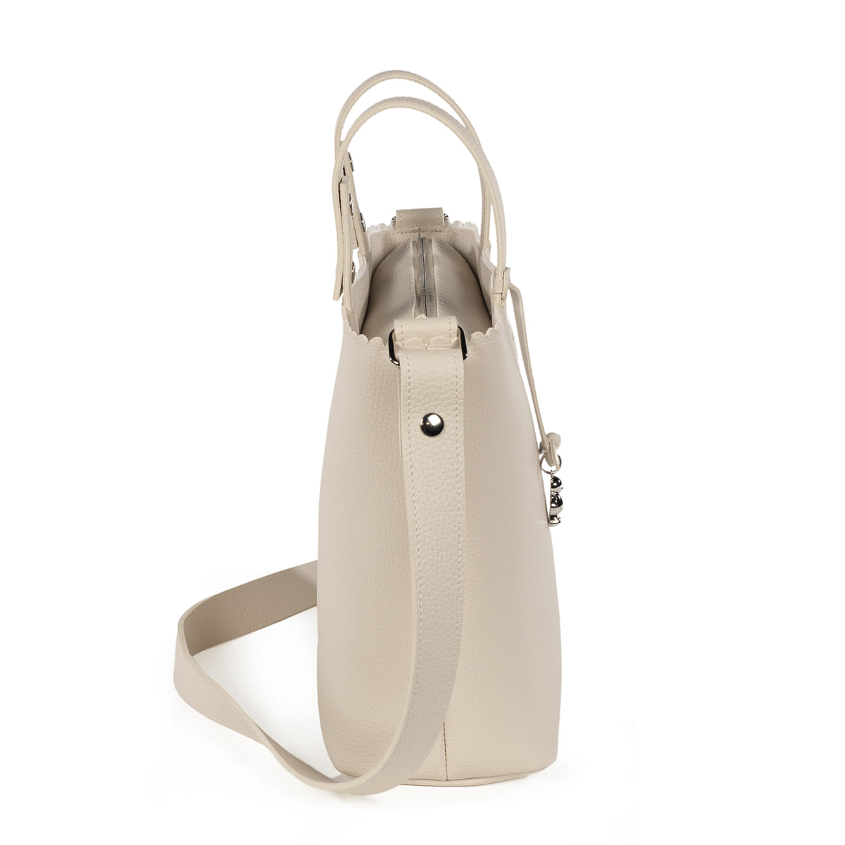 Bolsa crossbody Icon cream