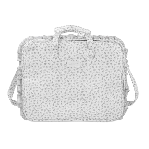 Maleta little Bloom Flor Gris