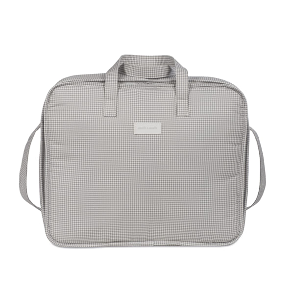 Maleta Litte Bloom vichy gris