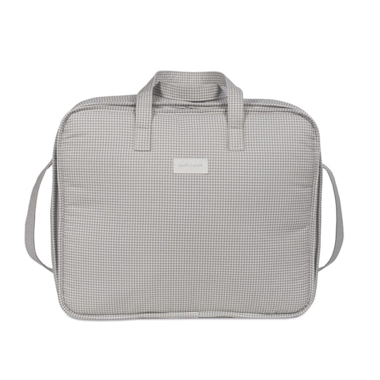 Maleta Litte Bloom vichy gris