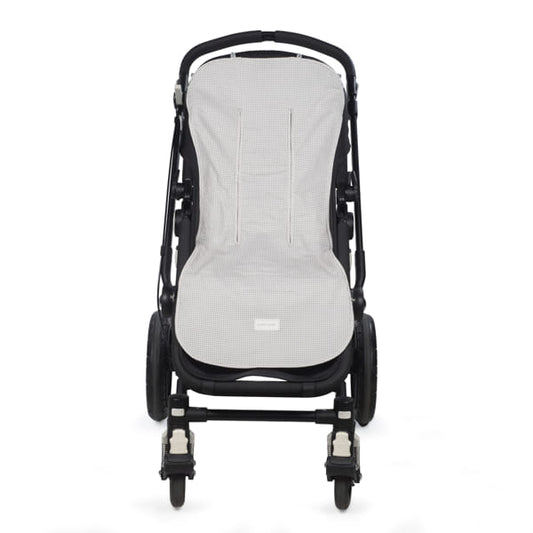 Colchoneta little Bloom Vichy gris