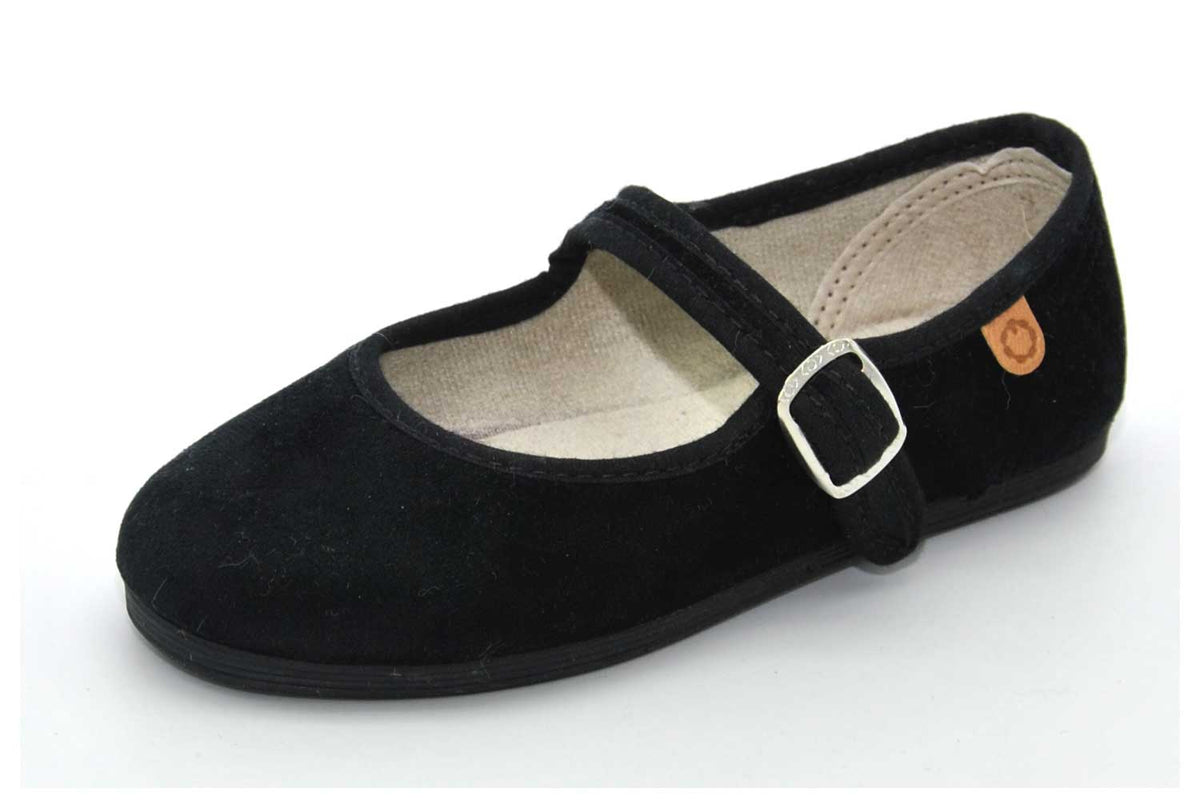Mercedita negra terciopelo