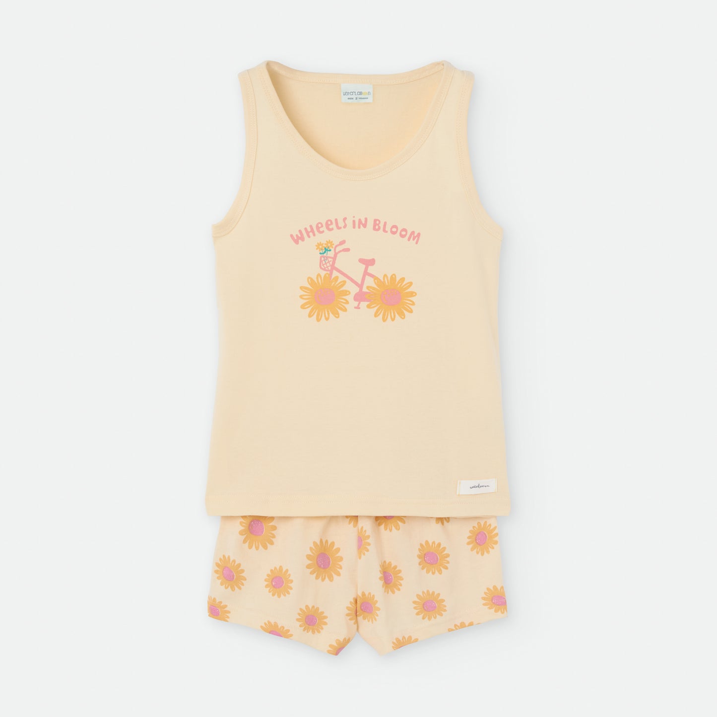 Pijama dos piezas flores