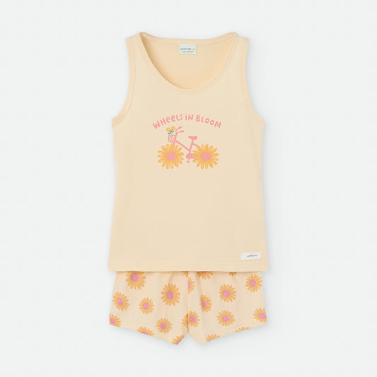Pijama dos piezas flores