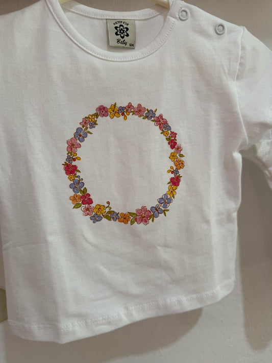 Camiseta  flores