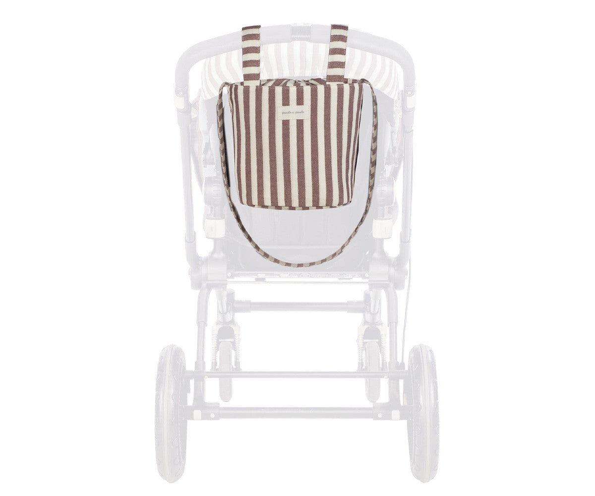 Bolsa Bucket Cherry rayas