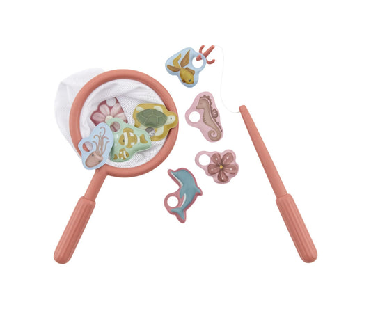 Juego de pesca bañera rosa