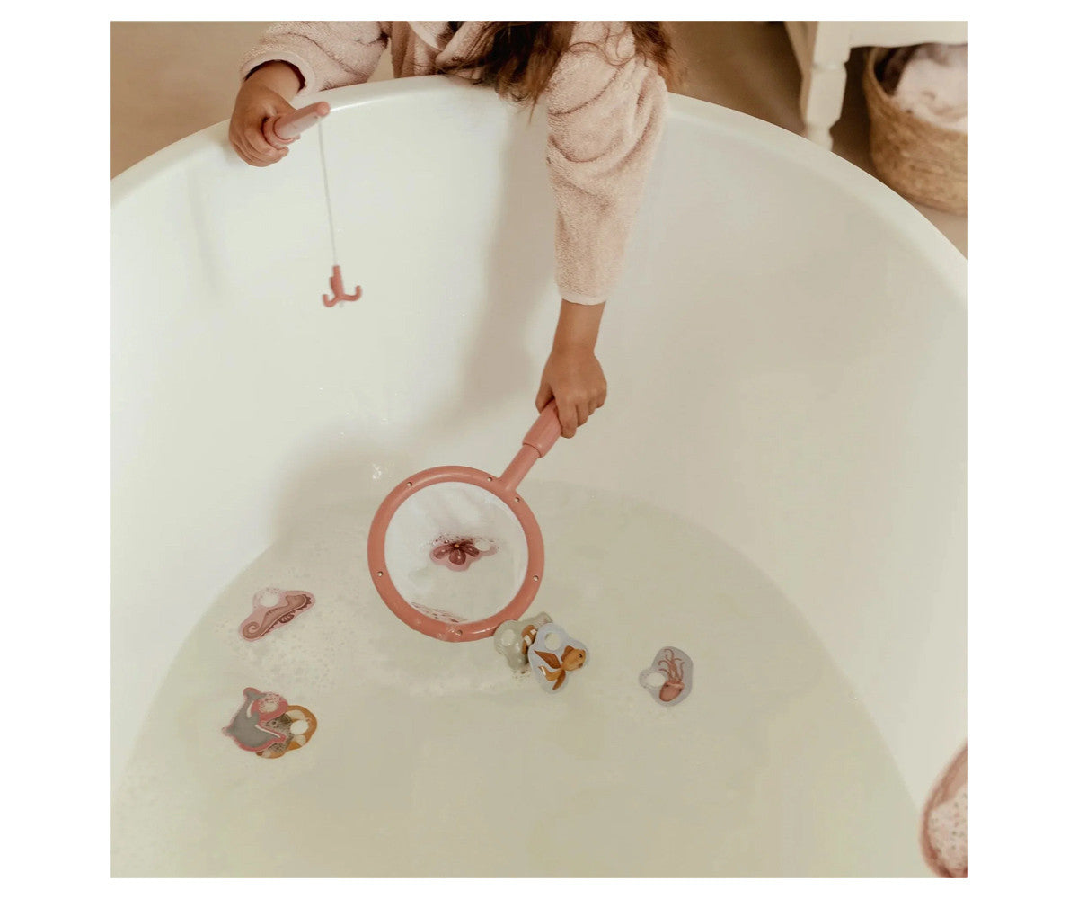Juego de pesca bañera rosa