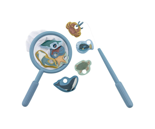 Juego de pesca bañera azul