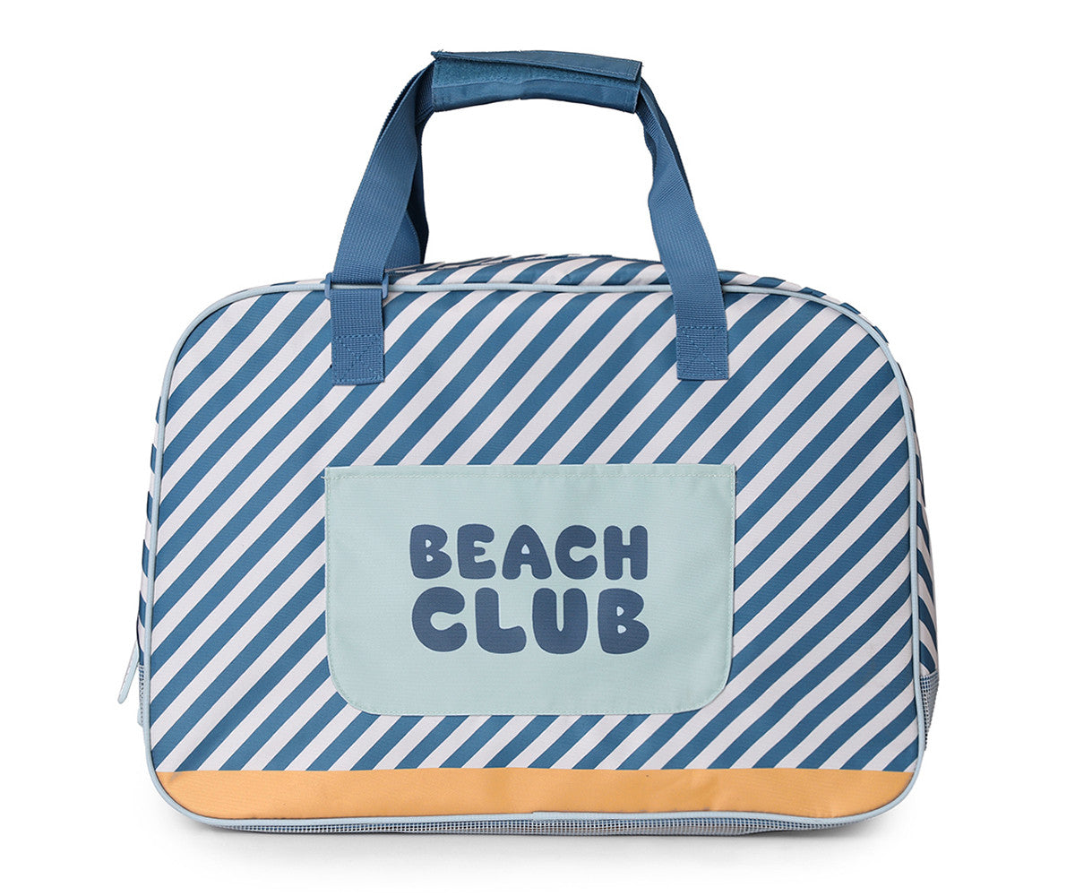 Bolso antiarena rayas azules