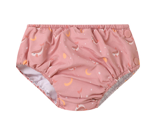 Bañador pañal volantes While Pink