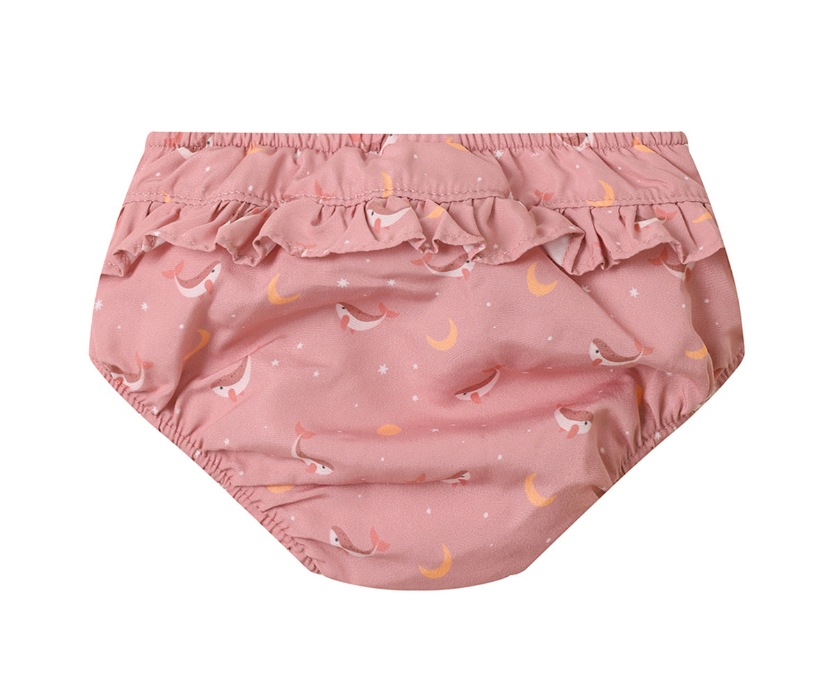 Bañador pañal volantes While Pink