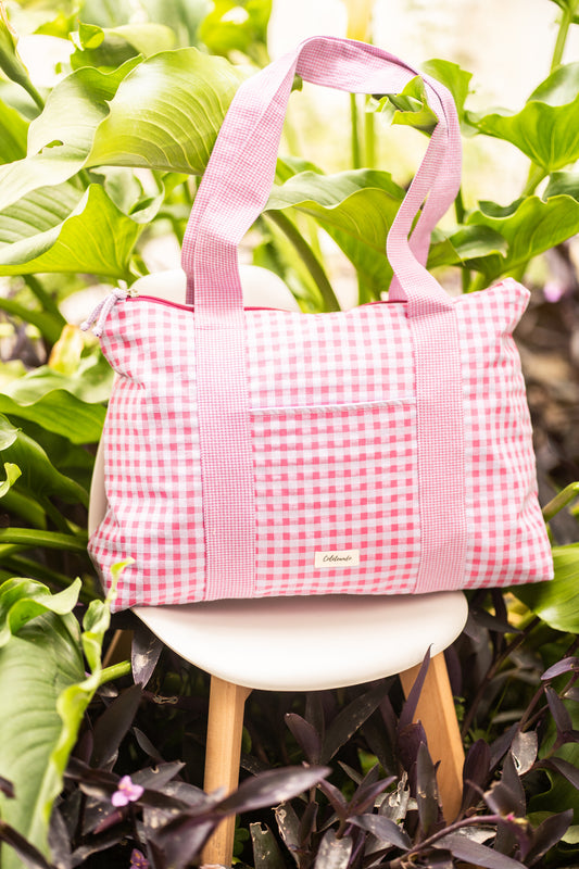 Bolso de playa vichy Lavanda