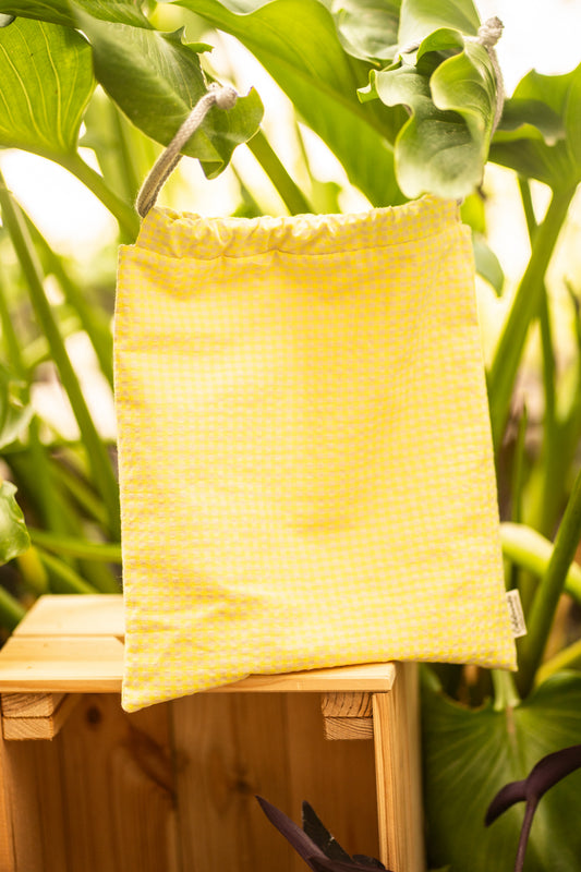 Talega impermeable amarillo flúor