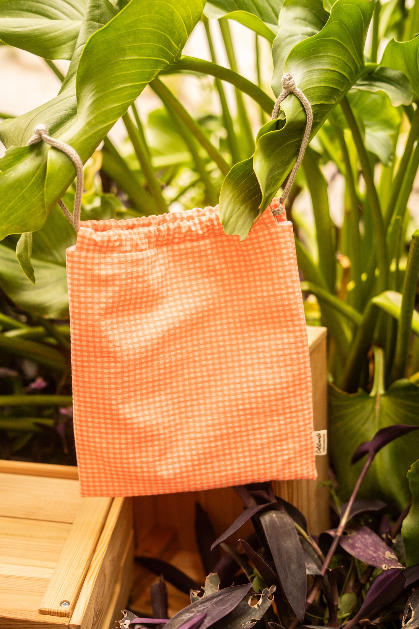 Talega impermeable naranja  flúor