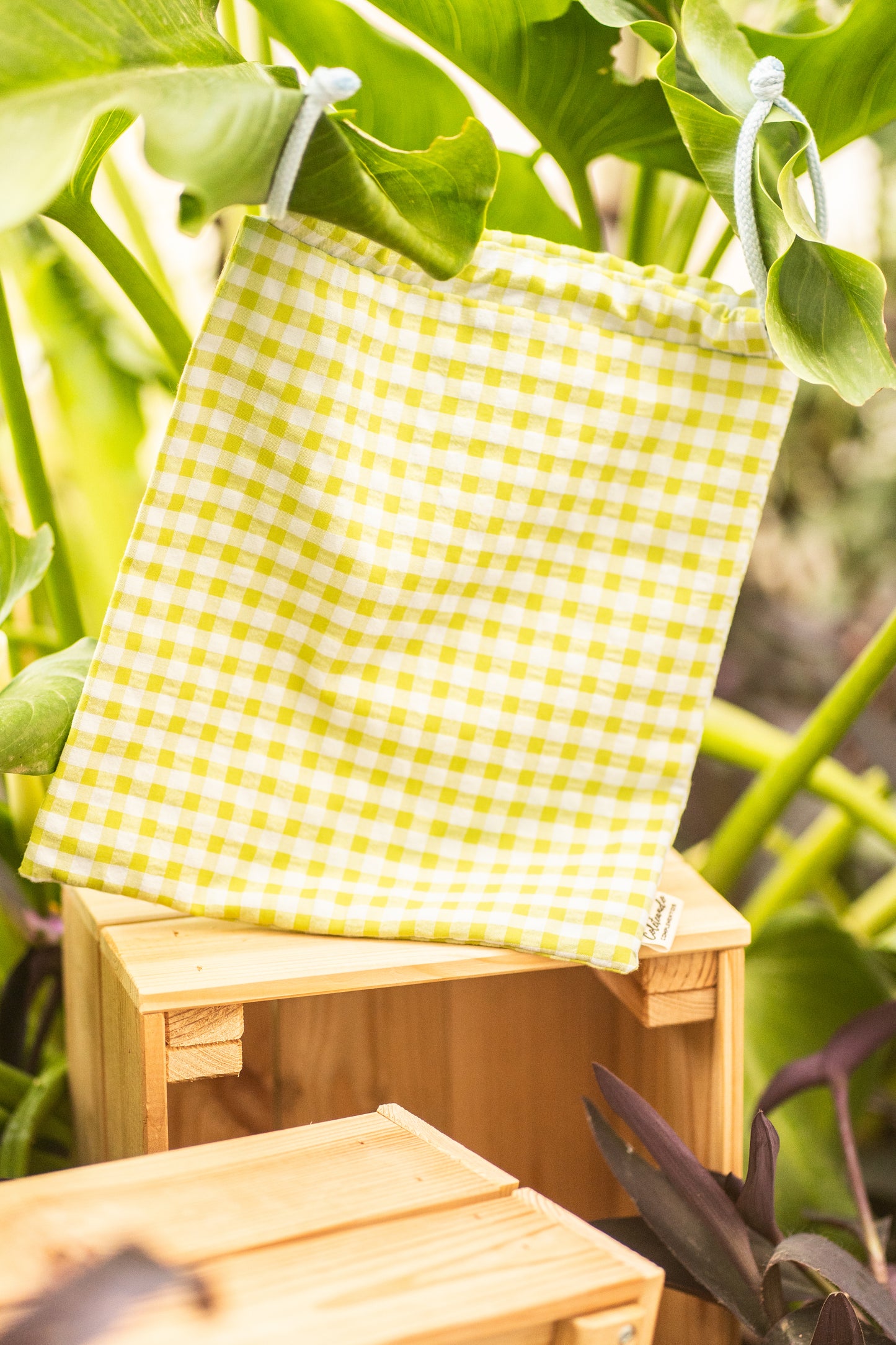 Talega impermeable Vichy Limonchelo