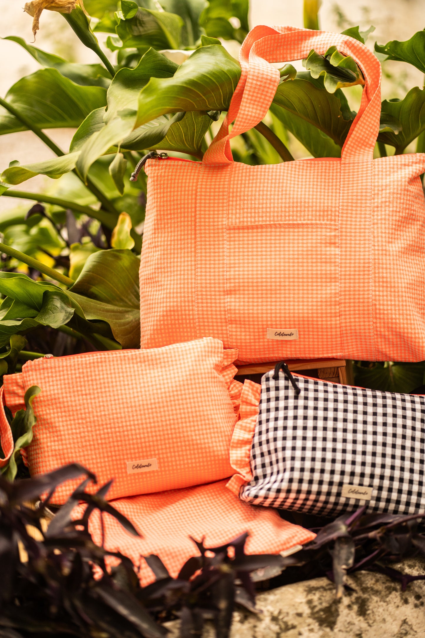 Neceser naranja fluor