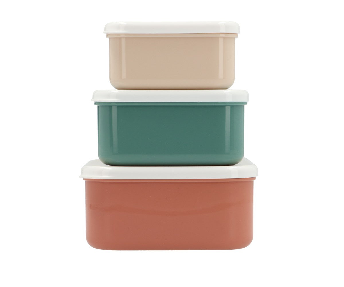 Set de 3 cajitas de almuerzo Geometric Natura