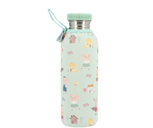 Botella de acero Three Little Pigs