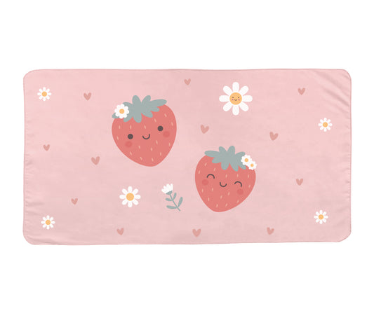 Toalla playa de microfibra Strawberries