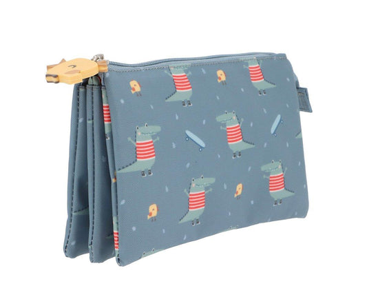 Estuche 3 compartimentos Croc