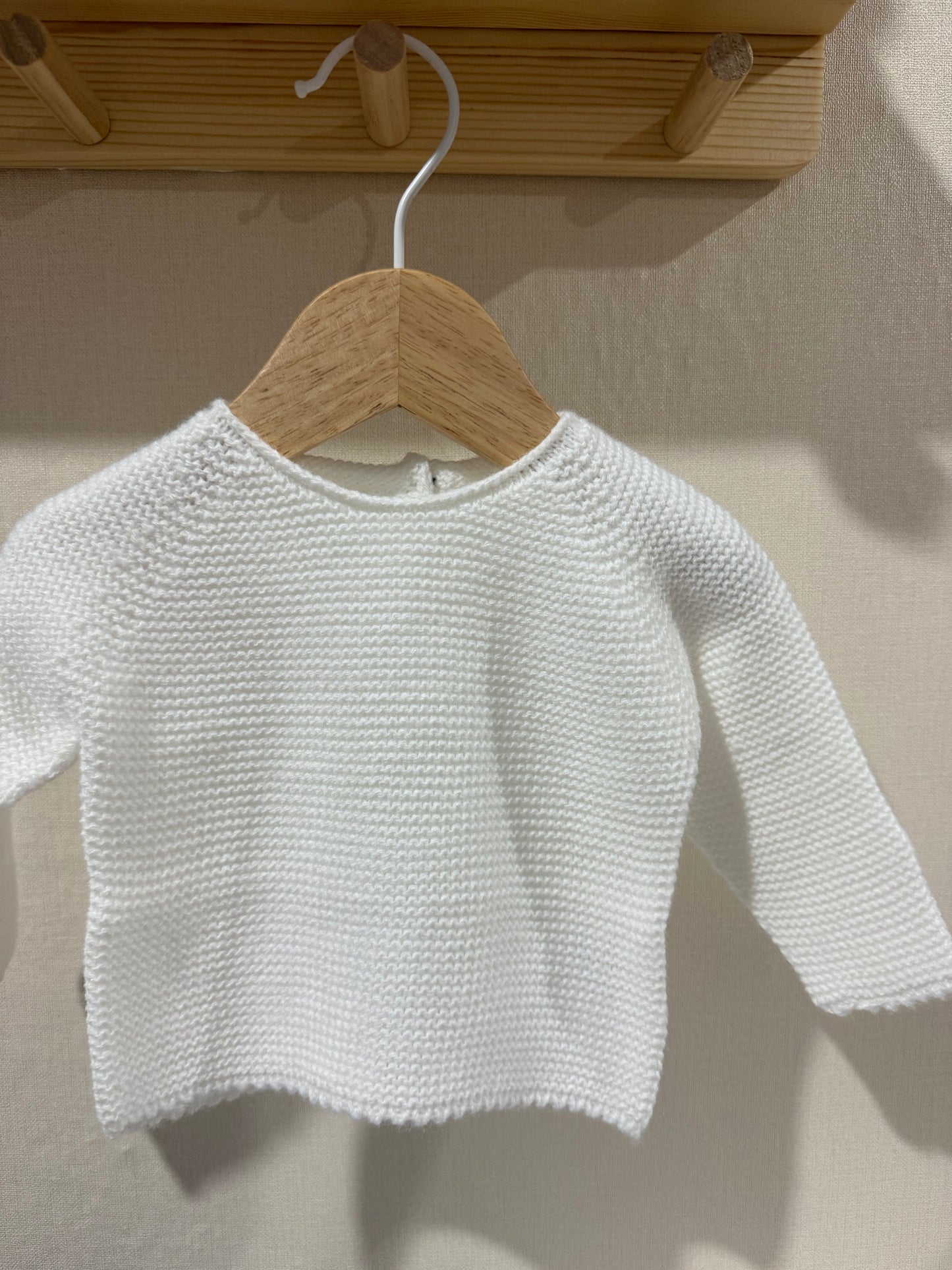 Jersey de punto blanco